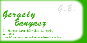 gergely banyasz business card